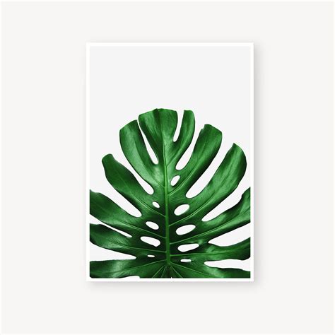 Tropical Leaves Print Set Of 3 Prints Digital Prints Etsy