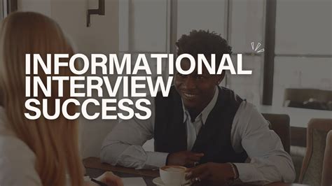 Informational Interviews For Job Seekers Youtube