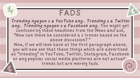 Trends Vs Fads G12 Trends And Fads Humss PPT