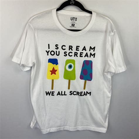 Uniqlo Disney Pixar Monsters Inc I Scream You Scream Gem