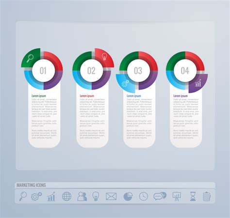 Premium Vector Infographics Template Design And Marketing Icons Vector