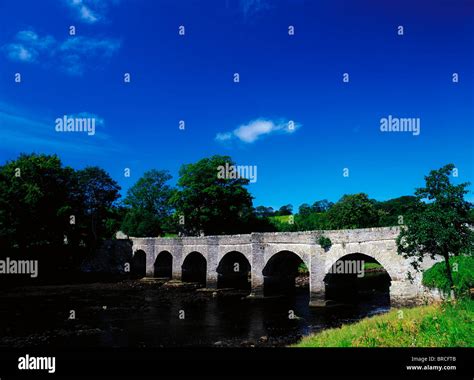 Crana River Buncrana Co Donegal Ireland Bridge Over A River Stock