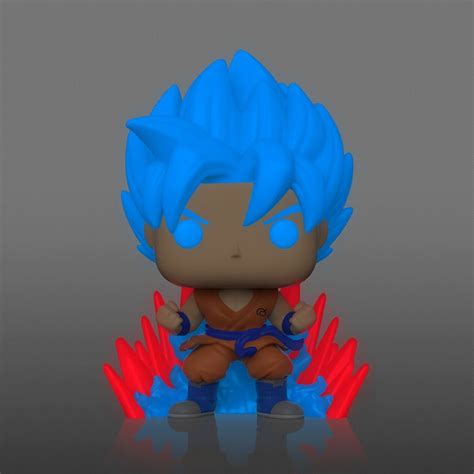 Funko Dragon Ball Super Pop Ssgss Goku Kaio Ken Times Twenty Glow Box Lunch Exclusive