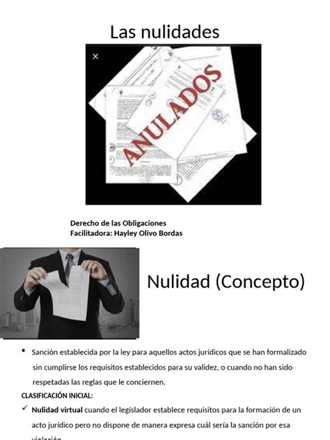 O Que Significa Nulidades - Clasificación y efectos de nulidades jurídicas | PDF | Nulo (ley ...