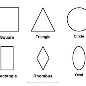 Colored Basic Shapes Printable Set - Free Printables