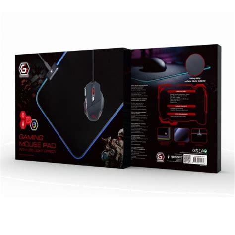 Купмть Коврик для мыши Gembird MP-GAMELED-M, Black на NeoComputer.md