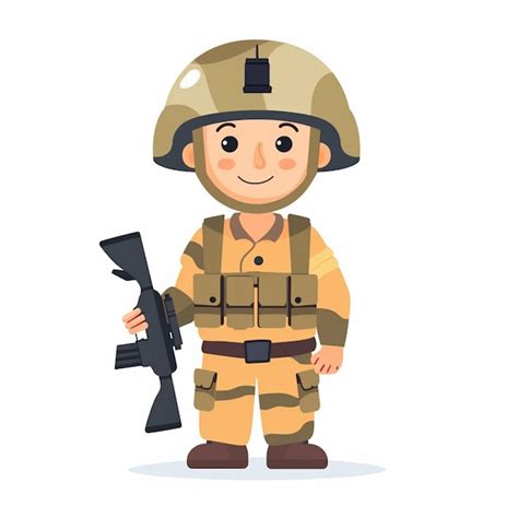 Premium Vector | A cartoon character with a gun and a gun