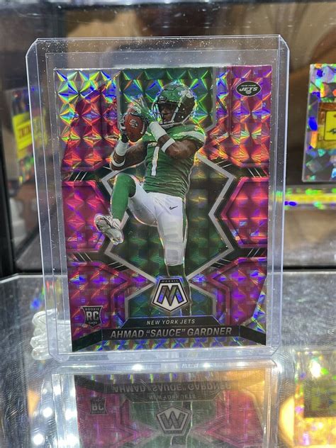 Panini Mosaic Ahmad Sauce Gardner Rookie Pink Camo Mosaic