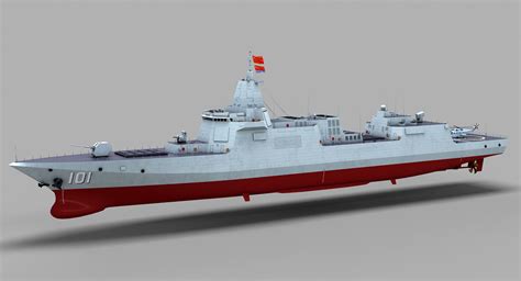 Mod Le D De Marine Chinoise Type Destroyer Turbosquid