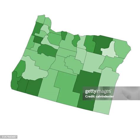 20 Oregon Counties Map Stock Photos, High-Res Pictures, and Images ...