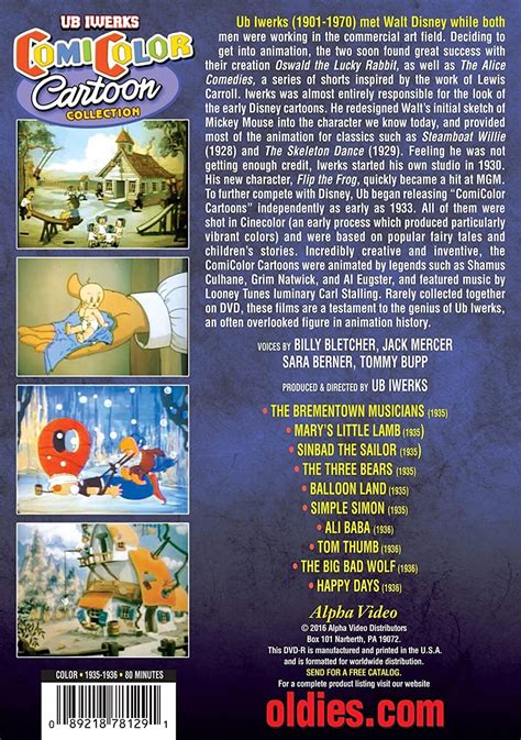 Ub Iwerks The ComiColor Cartoon Collection DVD Various EBay