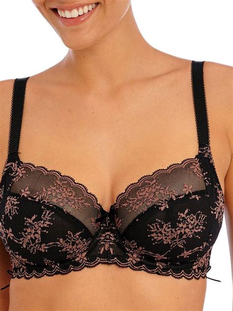 Soutien gorge à armatures laçage latéral Offbeat décadence Noir