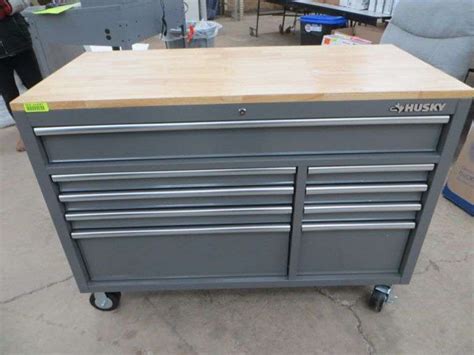 Husky 9 Drawer Rolling Tool Cabinet - Lambrecht Auction, Inc.