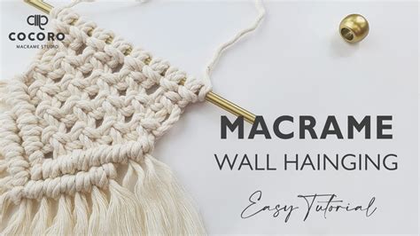 마크라메 미니 월행잉 만들기 Macrame DIY YouTube