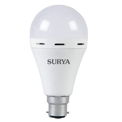 W Surya Rechargeable Led Bulb Base Type B Model Name Number Neo