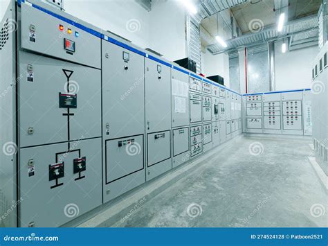 Switchgear In The Electrical Room Stock Photo Cartoondealer