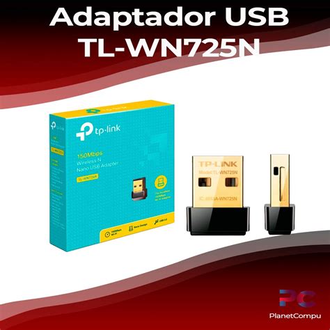 Adaptador Usb Nano Inal Mbrico N Mbps Tl Wn N Planetcompu