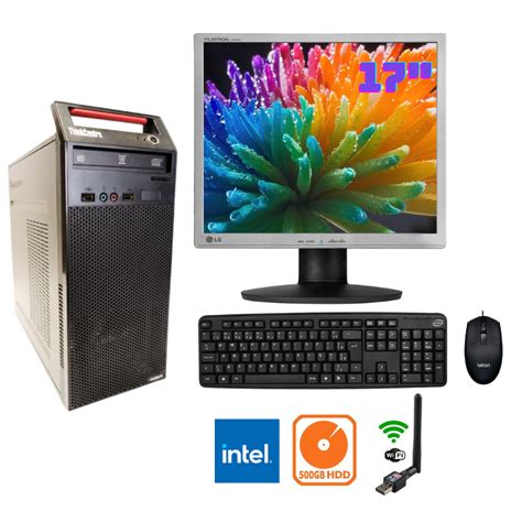 Computador Completo E Barato - Computador Completo Barato Lenovo 500gb Hd Wifi Tela17" Teclado Mouse ...