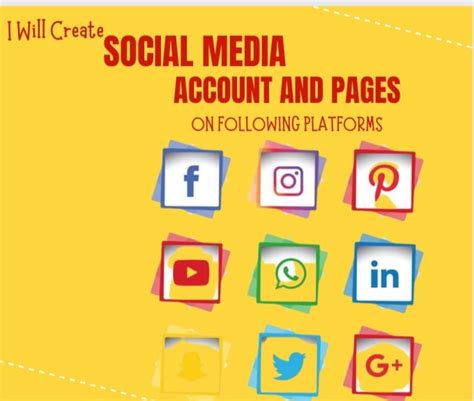 Create Social Media Accounts For Your Businesses Promotion By