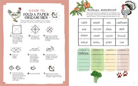 Julia Rothmans Farm Anatomy Activity Book By Julia Rothman Hachette