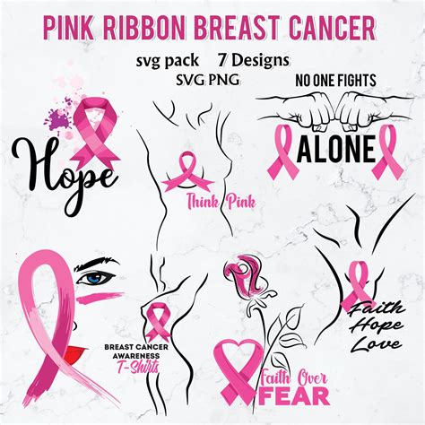 Pink Ribbon Breast Cancer Svg Master Bundles