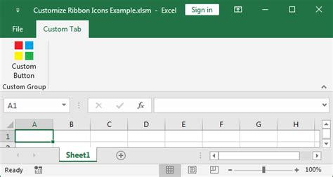Customize Ribbon Icons - ExcelBaby