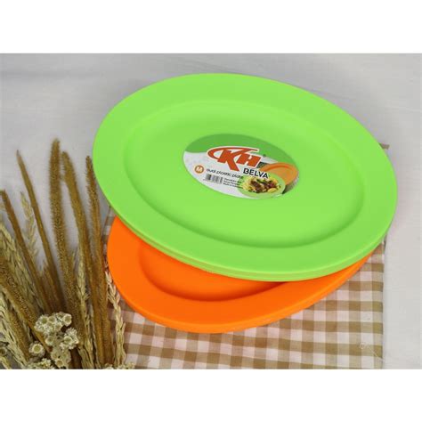 Jual Piring Plastik Oval Belva Tebal Piring Makan Saji Piring Oval Kh