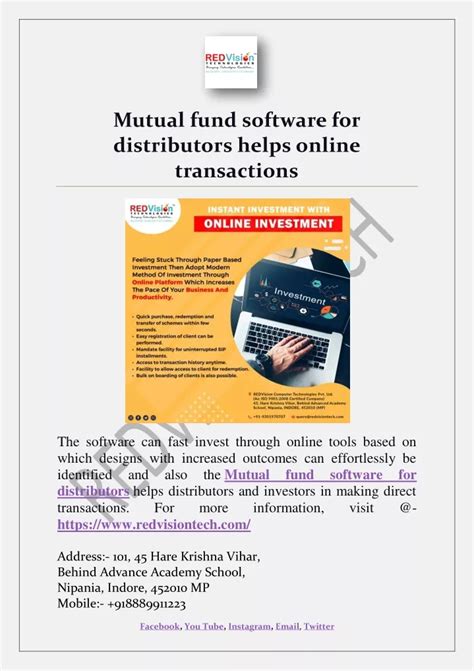 Ppt Mutual Fund Software For Distributors Helps Online Transactions