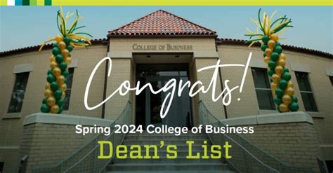 Dean S List Honorees Spring 2024