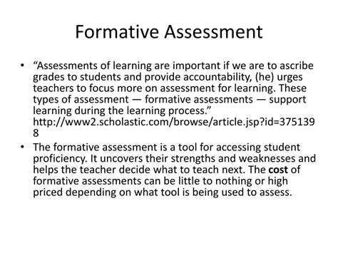 Ppt Formative Assessment Powerpoint Presentation Free Download Id