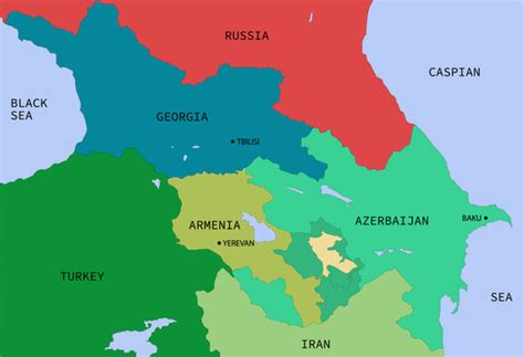 Caucasus World Map