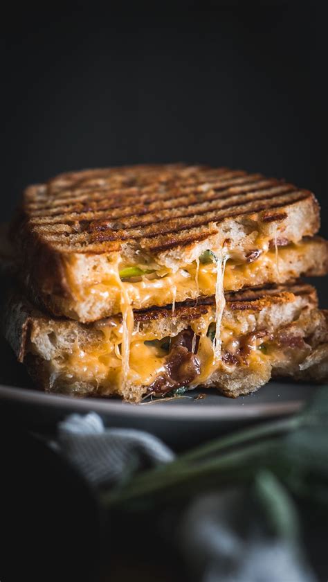 Apple Gouda Bacon Grilled Cheese A Pleasant Palate Recipe Bacon