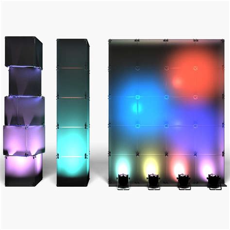 Stage Decor Modular Wall Column D Model By Akerstudio