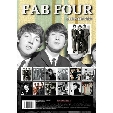 Calendrier Beatles Format A