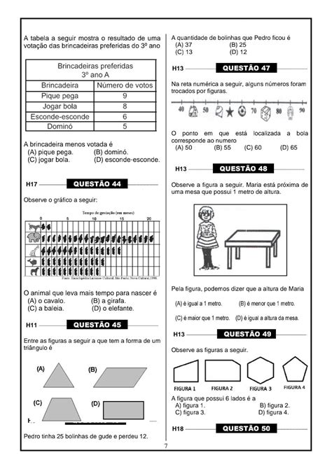 Simulado 3 Ano Matematica - Simulado de matemática para o 3° ano... Simulado de matemática para o 3 ...