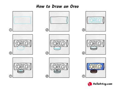 How to Draw An Oreo - HelloArtsy