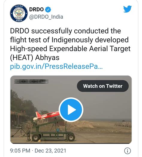 Drdo Successfully Flight Tests Indigenously Developed High Speed