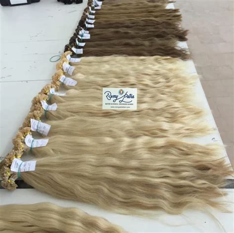 Single Drawn Bulk Hair Bleached And Dyed Into Plus Shades For