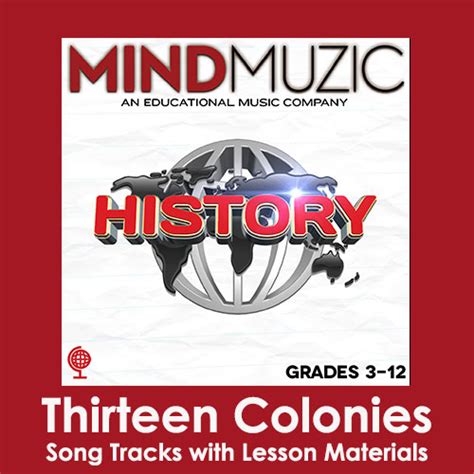 Thirteen Colonies Downloadable Tracks with Lyrics and Quiz: Songs for ...