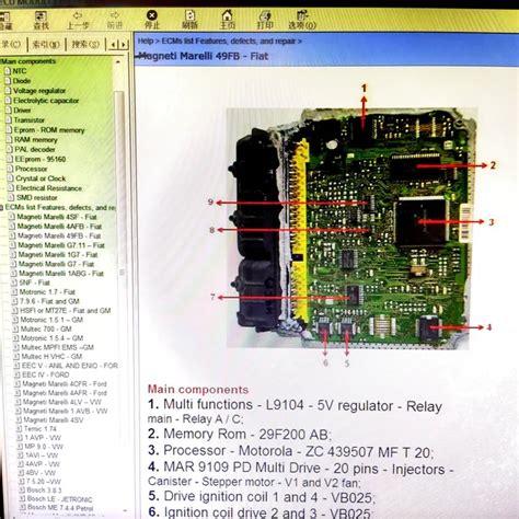 Ecu Repair Tool Ecus Pinout Immo Location Including Off