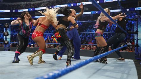 Alexa Bliss And Nikki Cross Vs Mandy Rose And Sonya Deville Ends In A No