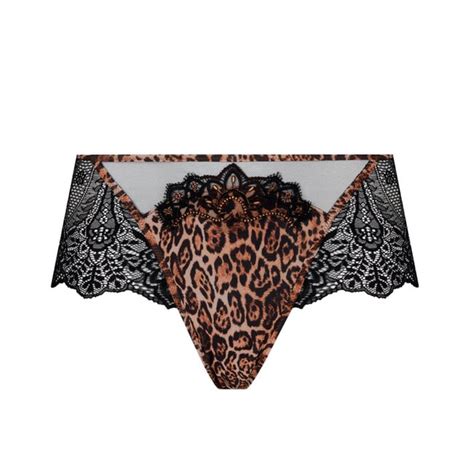 Lise Charmel Lingerie Set Fauve Amour Push Up Bra Shorty Brown Black Italian Design Fashion