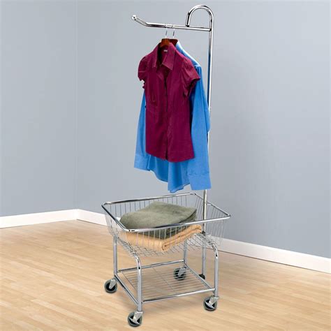 Rolling Laundry Cart With Hanging Rack - Property & Real Estate for Rent