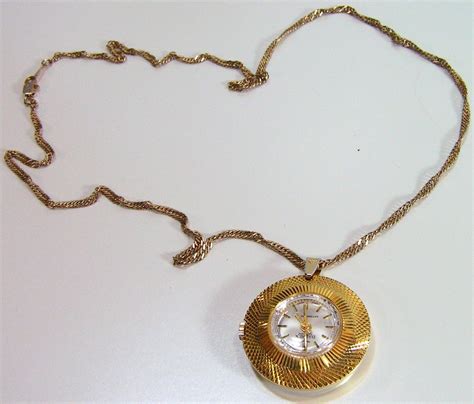 Vintage Watch Necklace Drimex K Gold Filled By Moivintage