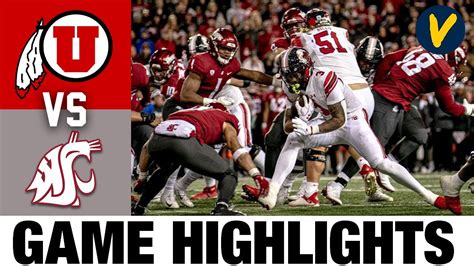 14 Utah Vs Washington State 2022 College Football Highlights Win