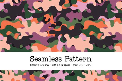 Fashion Camo Seamless Pattern Graphic by Sabina Leja · Creative Fabrica