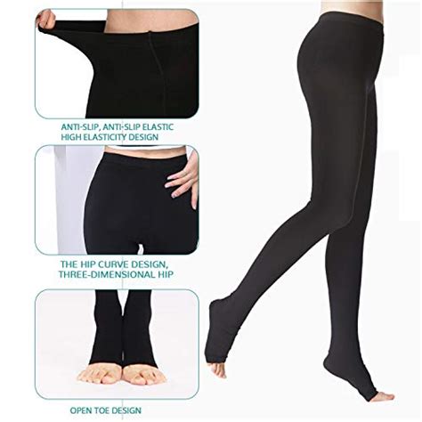 Medical Compression Pantyhose Stockings For Women Men Plus Size Opaque Support 20 30mmhg Firm