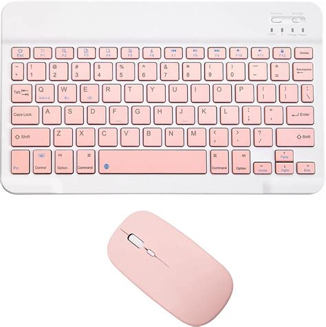 Conjunto De Teclado E Mouse Bluetooth Recarreg Vel Ultrafino Port Til