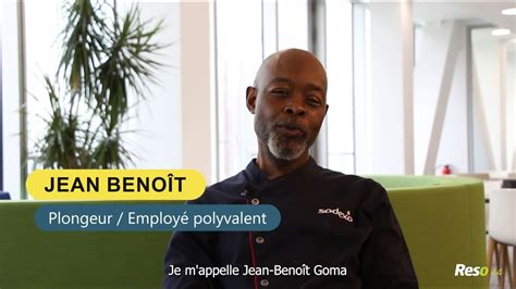 Portrait De Jean Benoit Plongeur Employ Polyvalent En Temps Partag