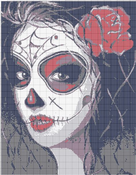 Sugar Skull Cross Stitch Pattern